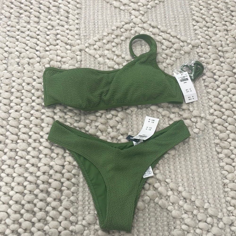 Abercrombie One Shoulder Bikini Top Only NWT